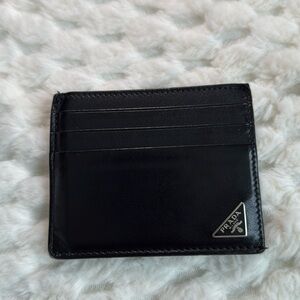 Prada Leather Card Holder-Authentic-USED